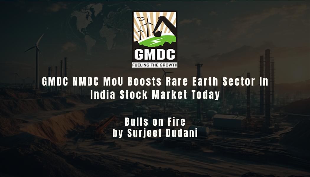 GMDC NMDC MoU rare earth collaboration impact on stock market today India