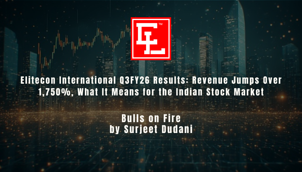 Elitecon International Q3FY26 results impact on Indian stock market Nifty Sensex share market news today